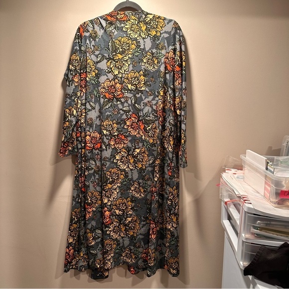 LulaRoe Sarah Long Sleeve Ankle Cardigan Cozy Slightly Thick Elegant Med 10-12 - Picture 9 of 16